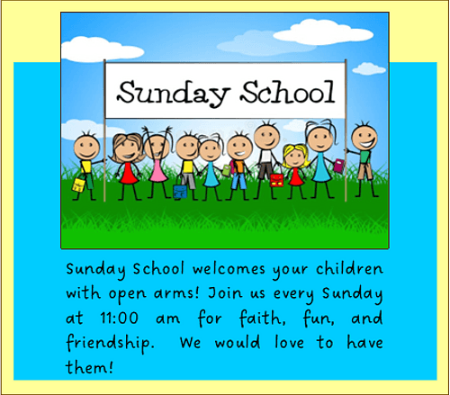 Sunday school 2025 image r1